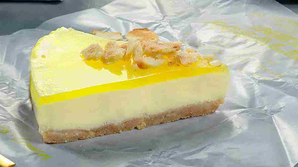 Cheesecake au citron à base de tourteaux Inés Rosales