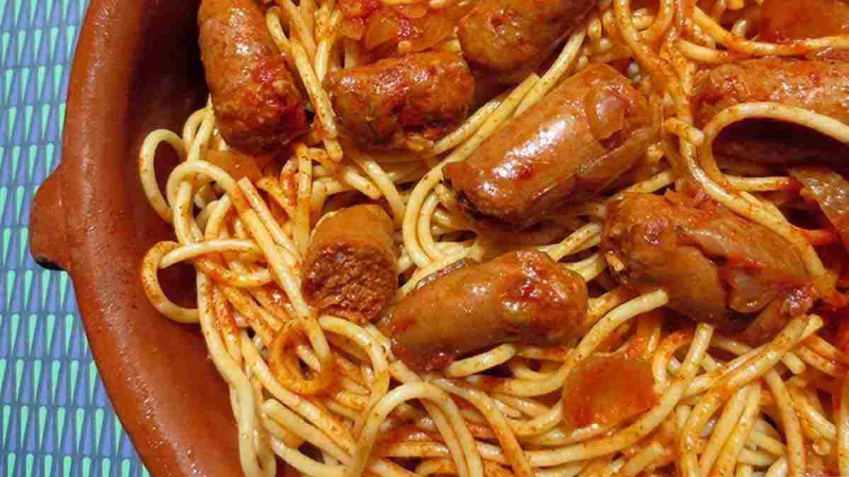 Spaghetti aux Merguez