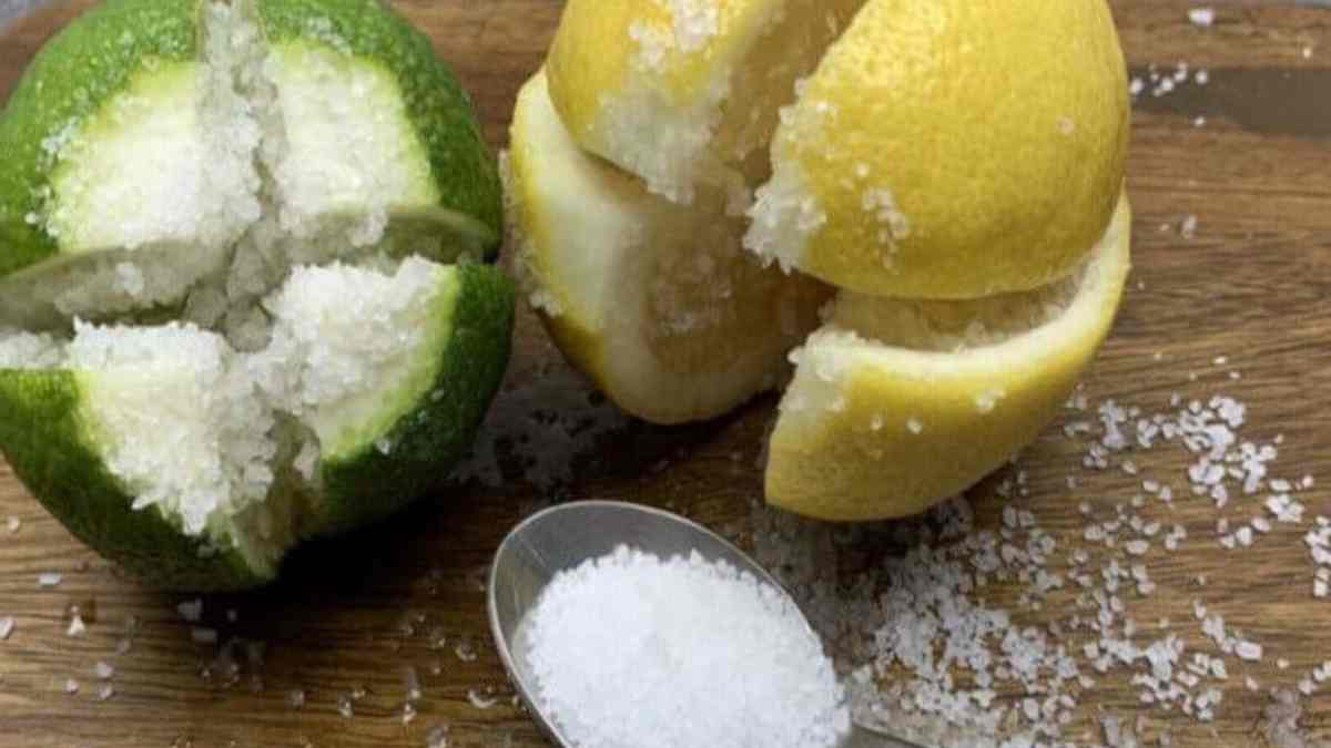 les bienfaits de sel et citron