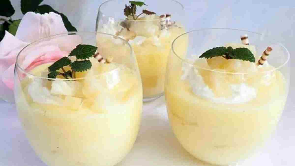 Verrines de Crème d’ananas